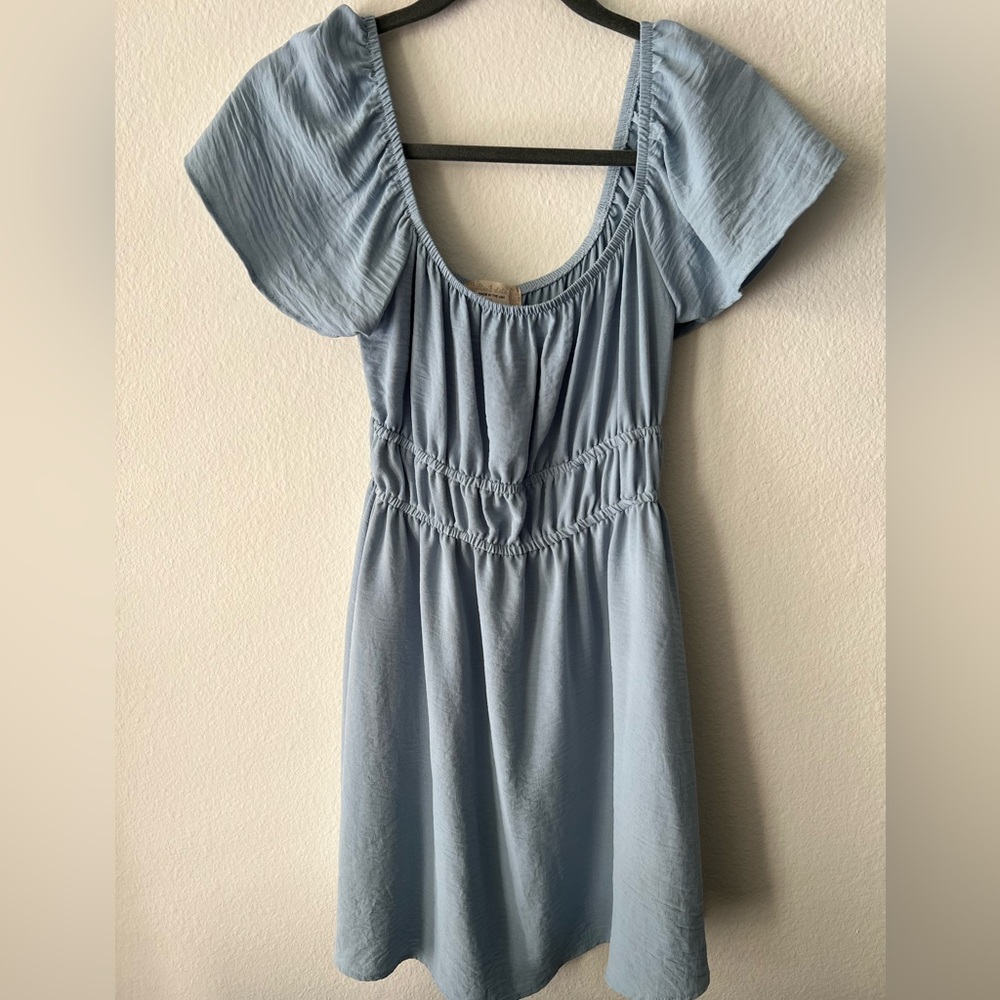 Altar'd State Mini Summer Dress Light Blue XS